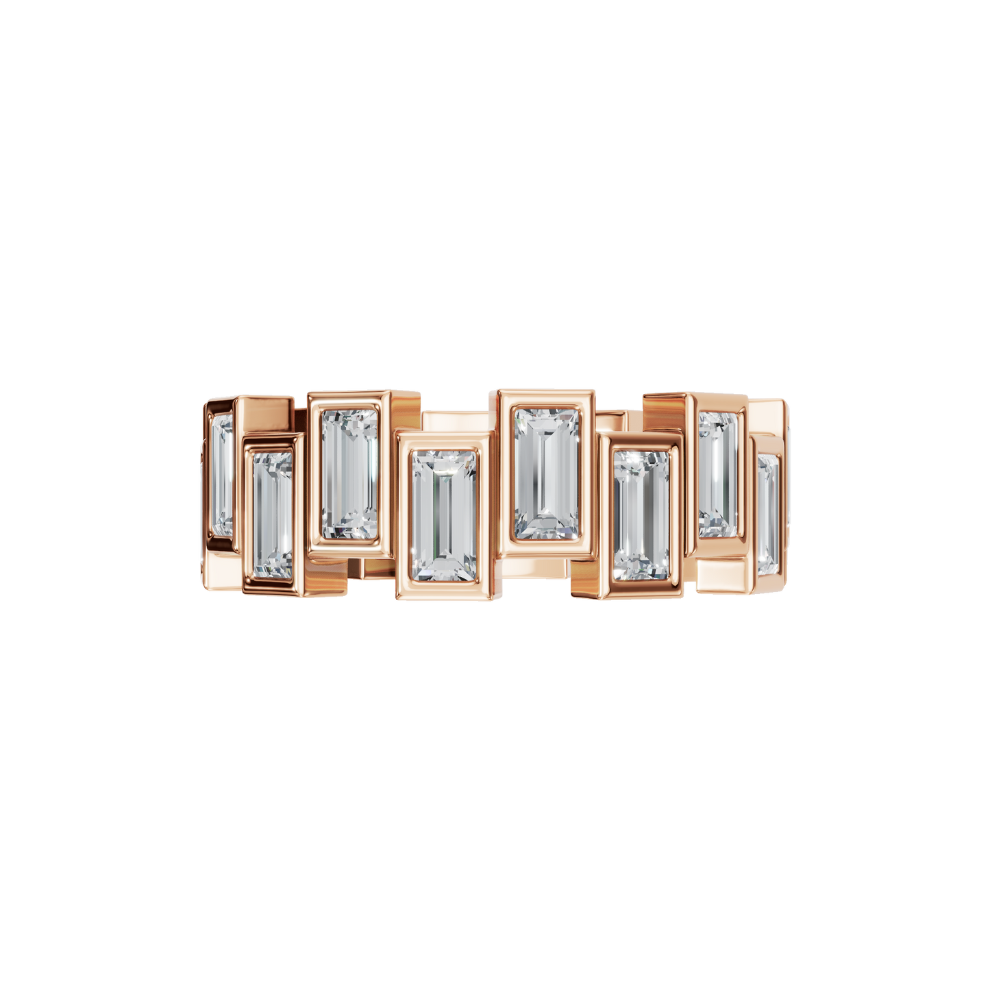 BAGUETTE ETERNITY WEDDING BAND - M&D Signature Jewels