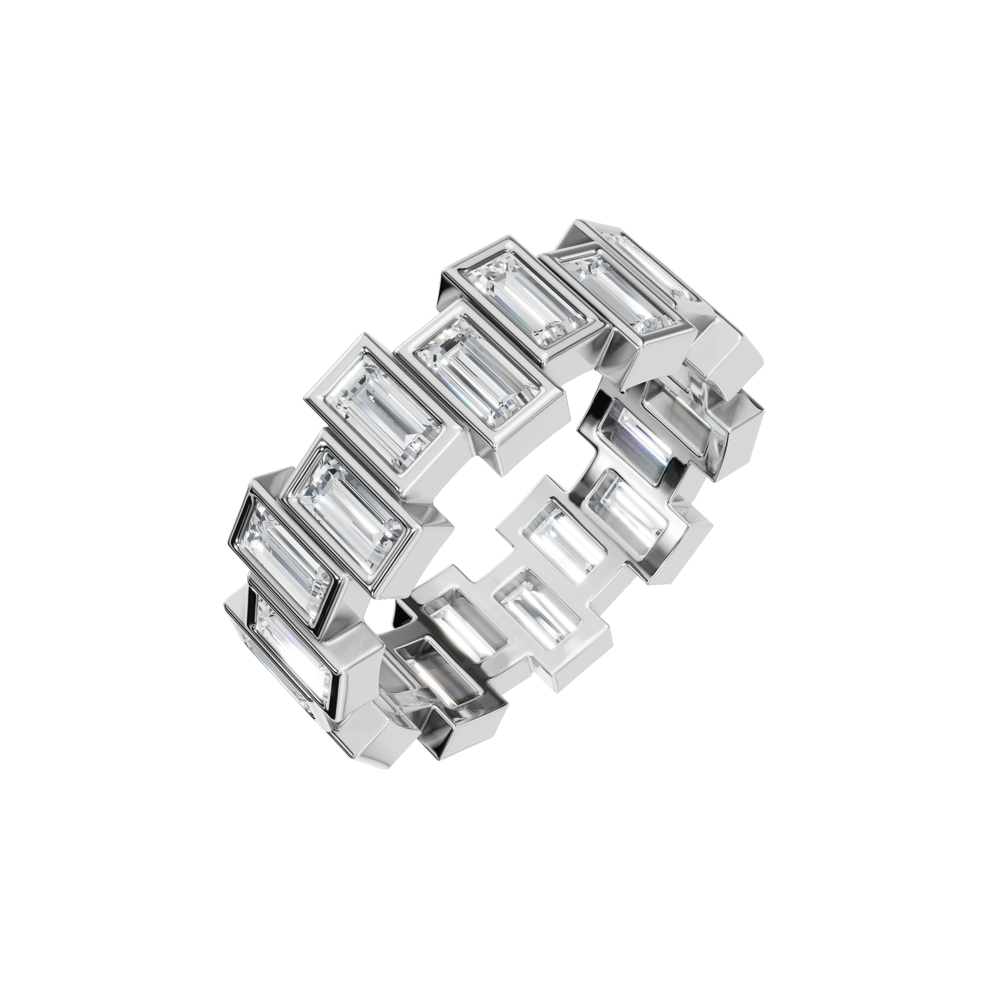BAGUETTE ETERNITY WEDDING BAND