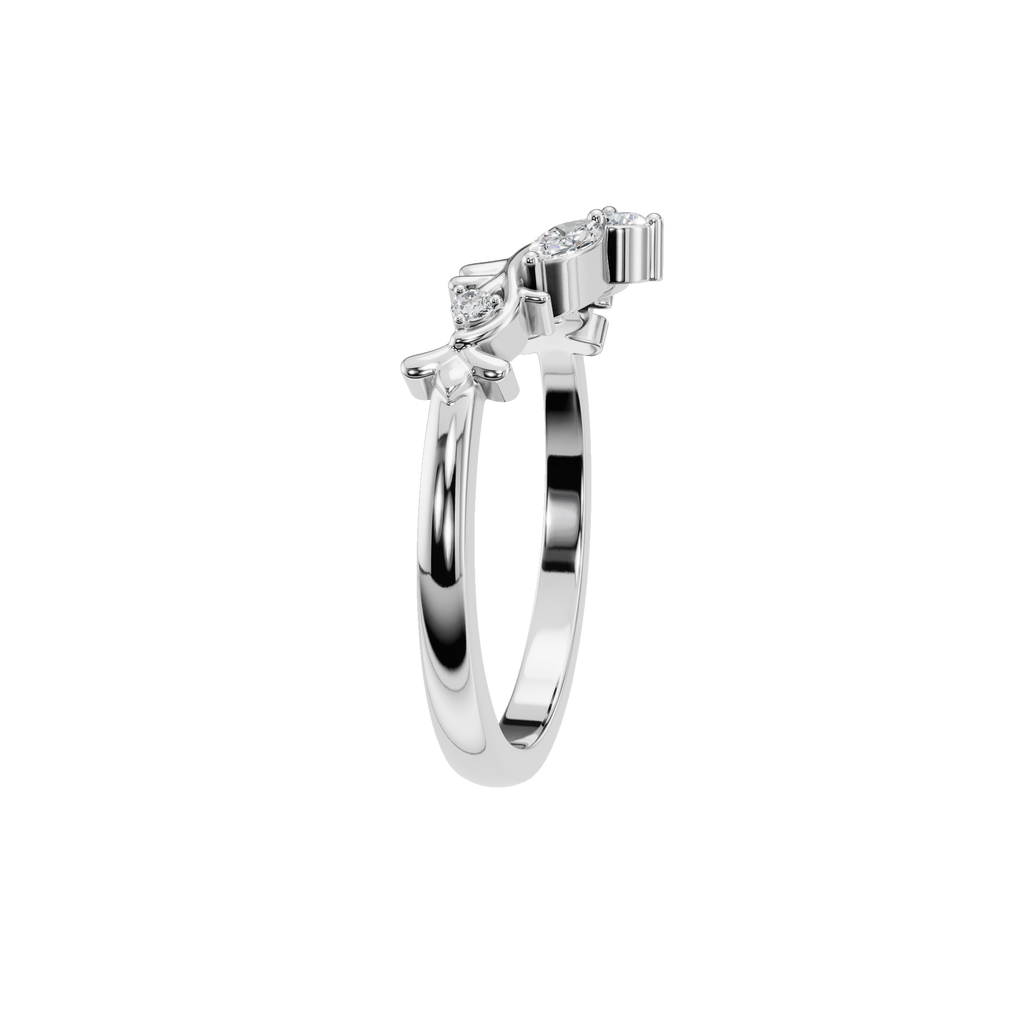 MARQUISE ROUND WEDDING BAND
