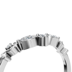 MARQUISE ROUND WEDDING BAND