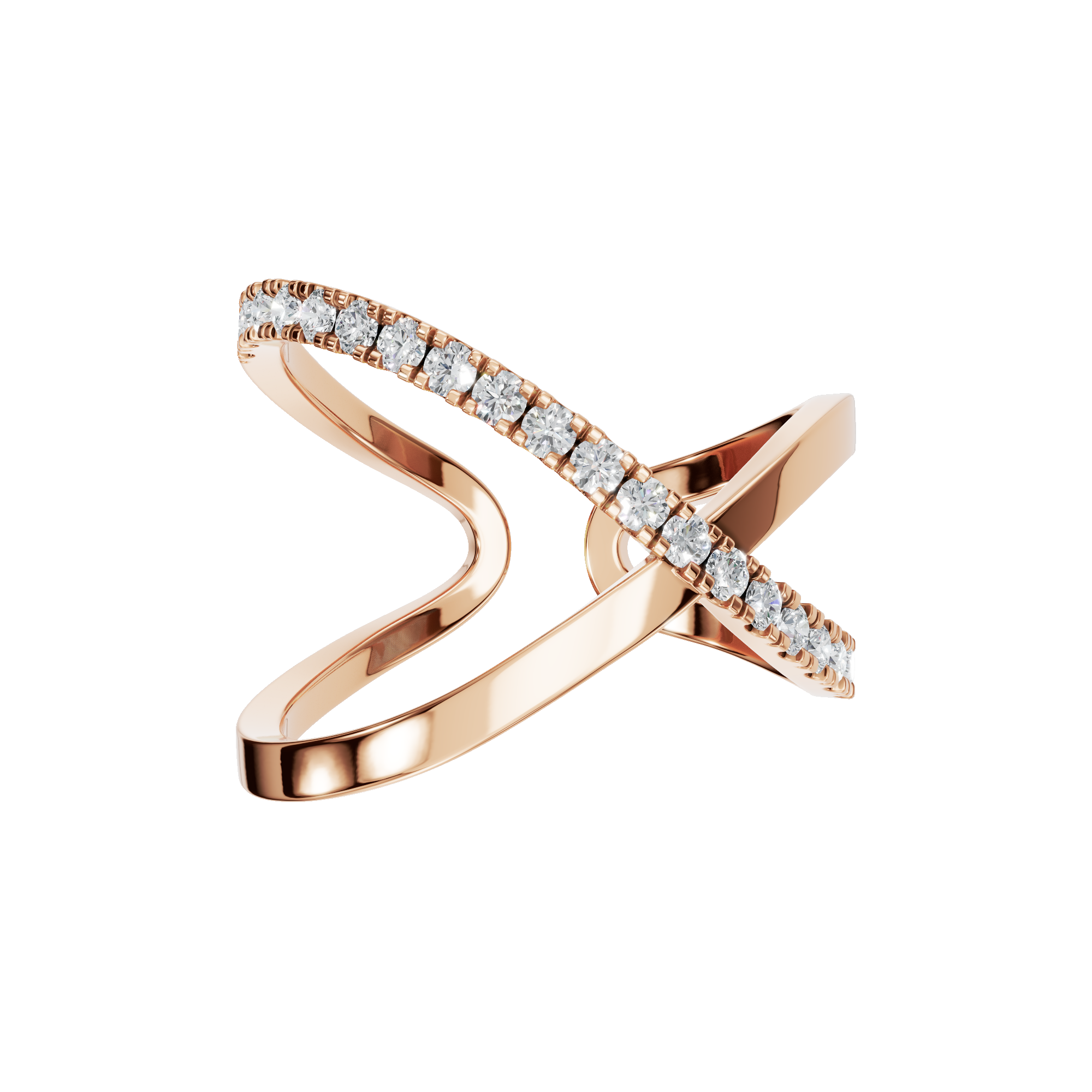 X SHAPE OPEN WEDDING BAND