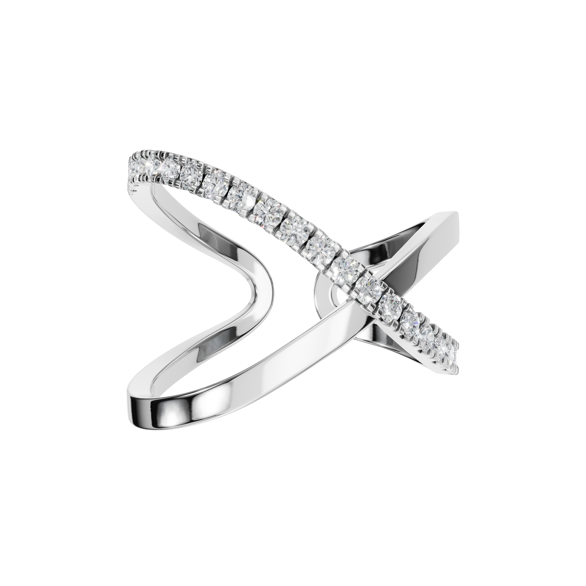 X SHAPE OPEN WEDDING BAND