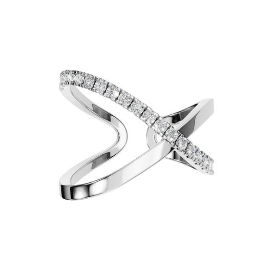 X SHAPE OPEN WEDDING BAND