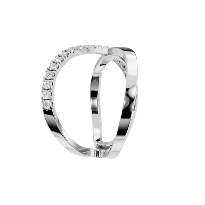 X SHAPE OPEN WEDDING BAND - M&D Signature Jewels
