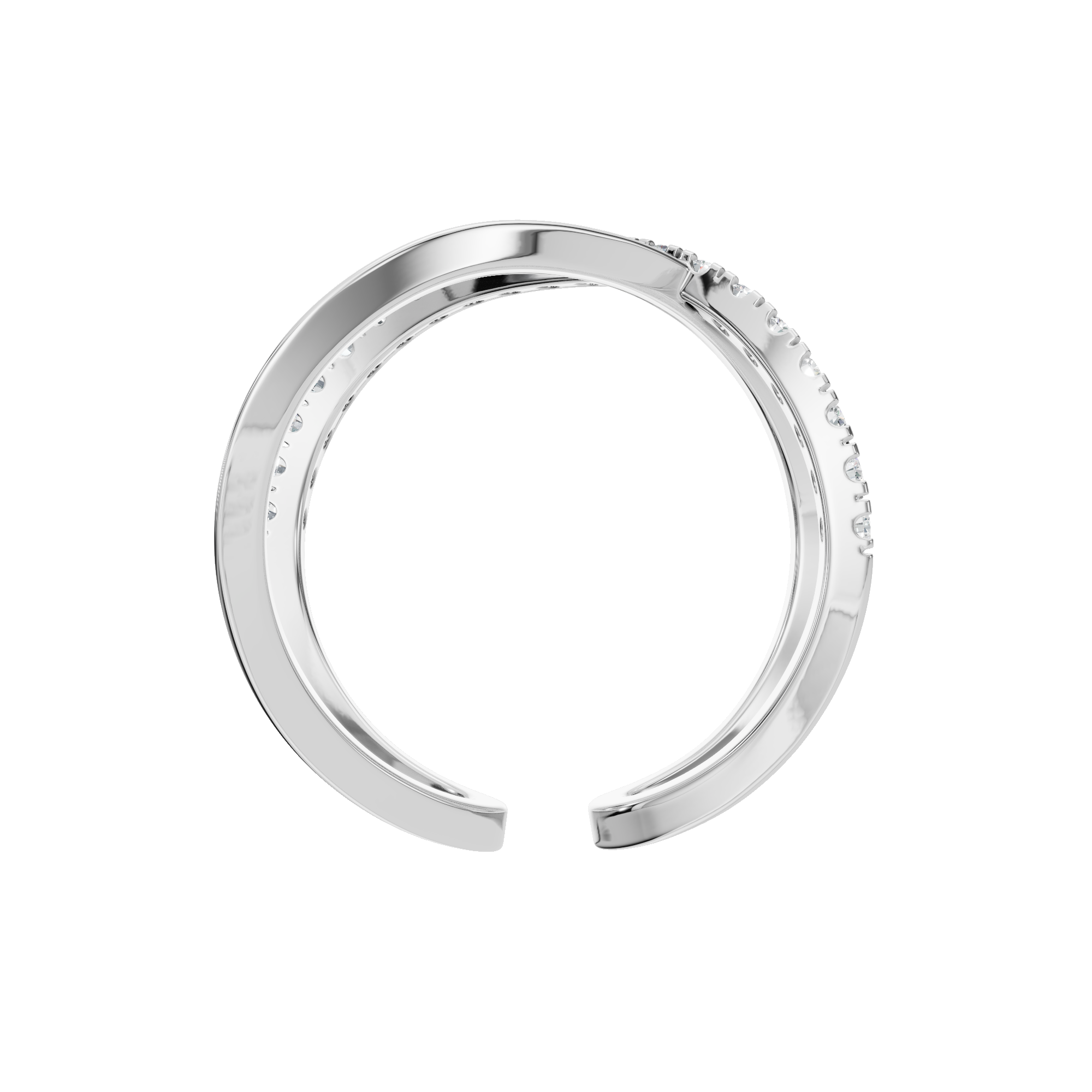 X SHAPE OPEN WEDDING BAND