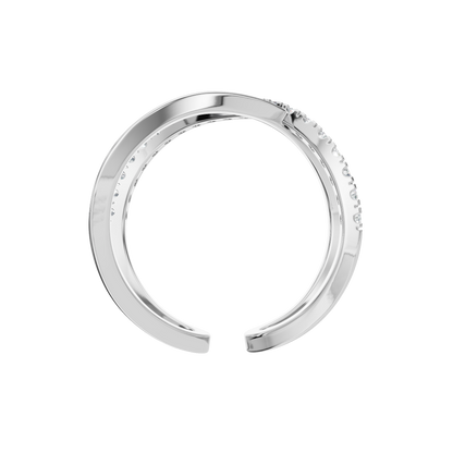 X SHAPE OPEN WEDDING BAND - M&D Signature Jewels