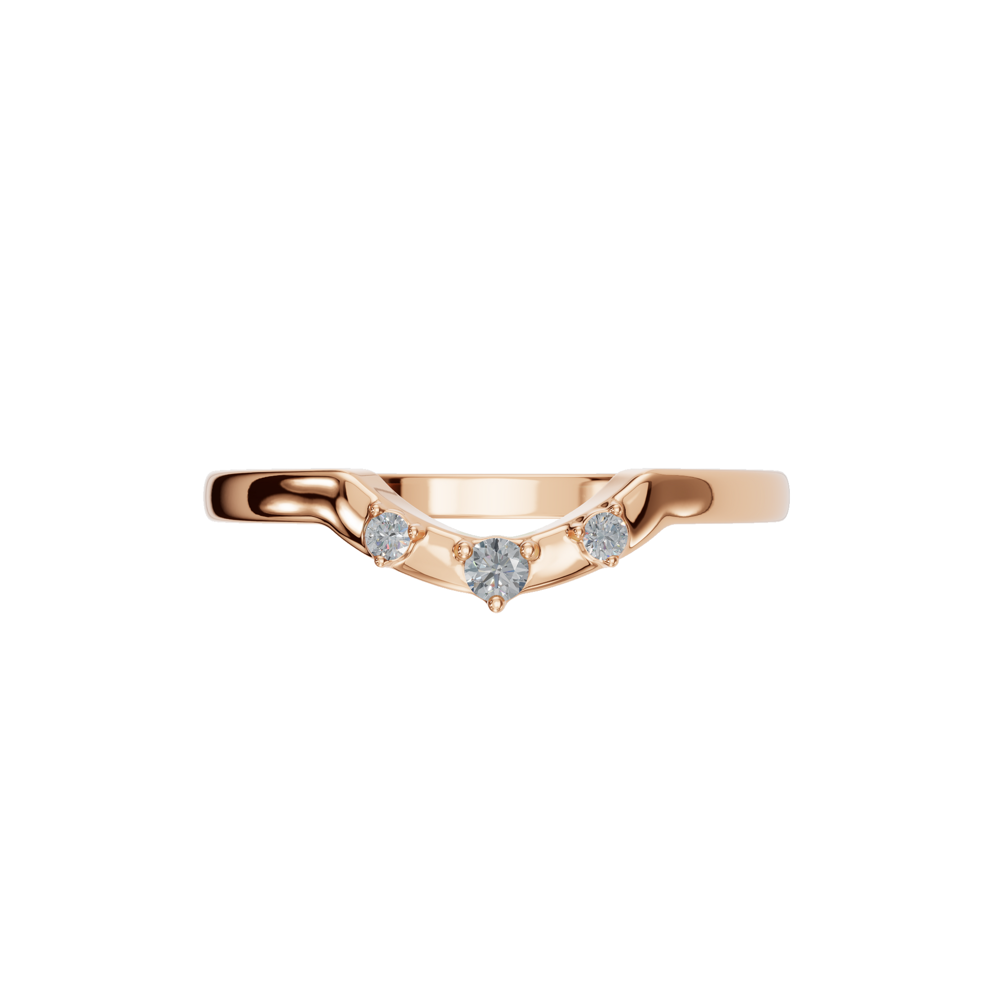 ROUND CURVE WEDDING BAND - M&D Signature Jewels