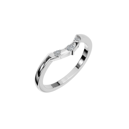 ROUND CURVE WEDDING BAND - M&D Signature Jewels