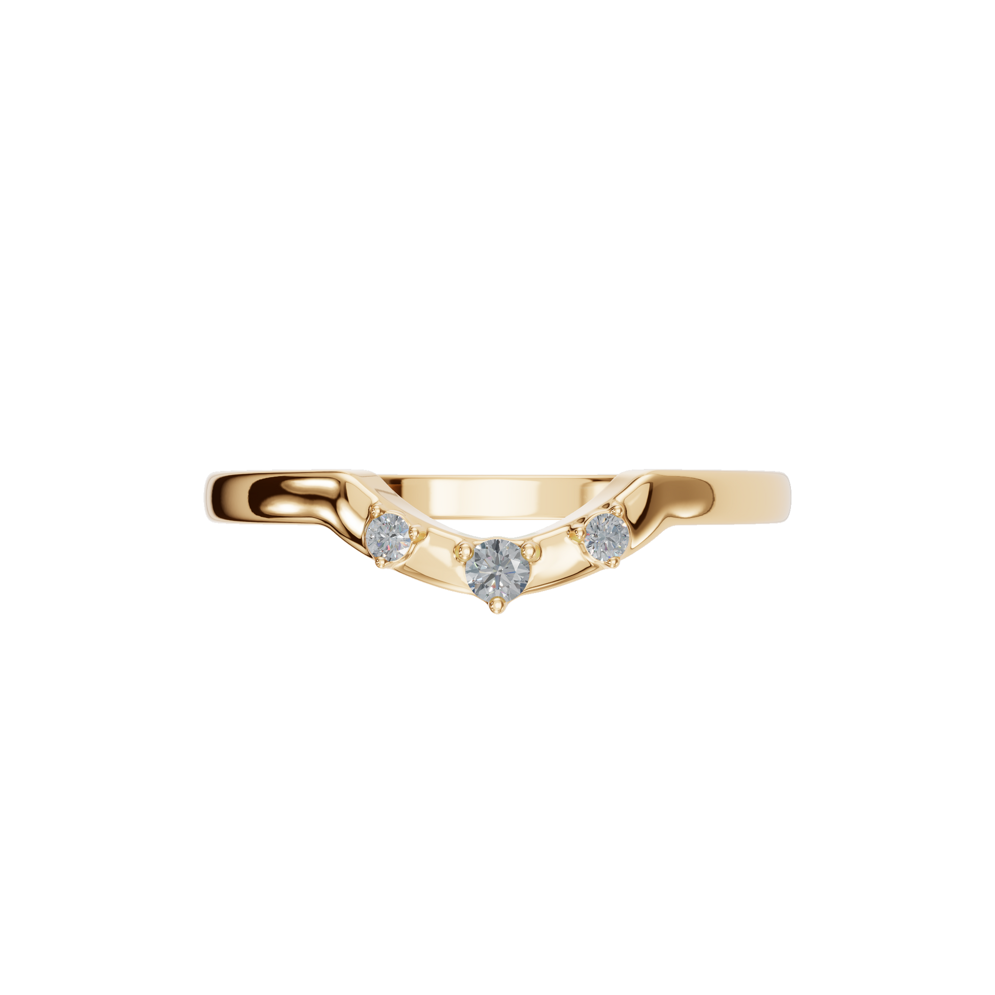 ROUND CURVE WEDDING BAND - M&D Signature Jewels