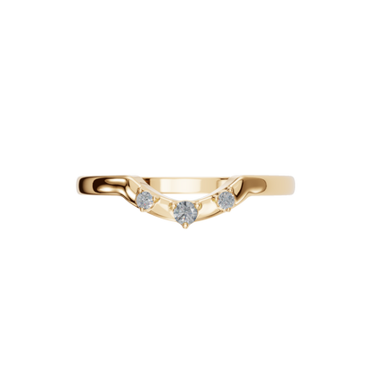 ROUND CURVE WEDDING BAND - M&D Signature Jewels