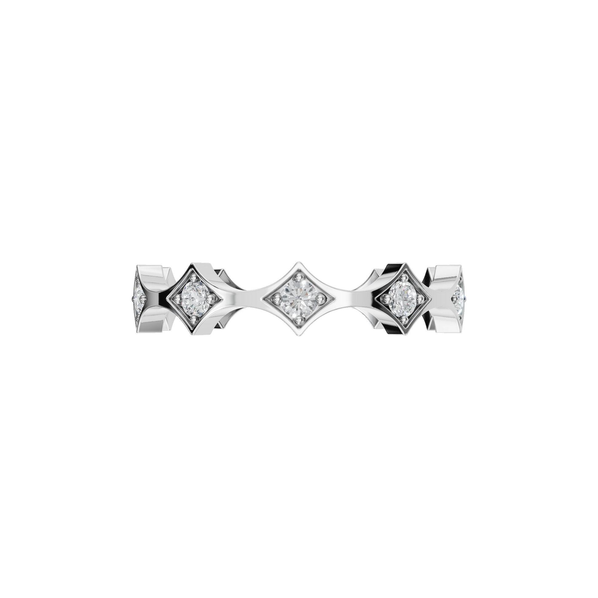 ROUND FANCY WEDDING BAND - M&D Signature Jewels