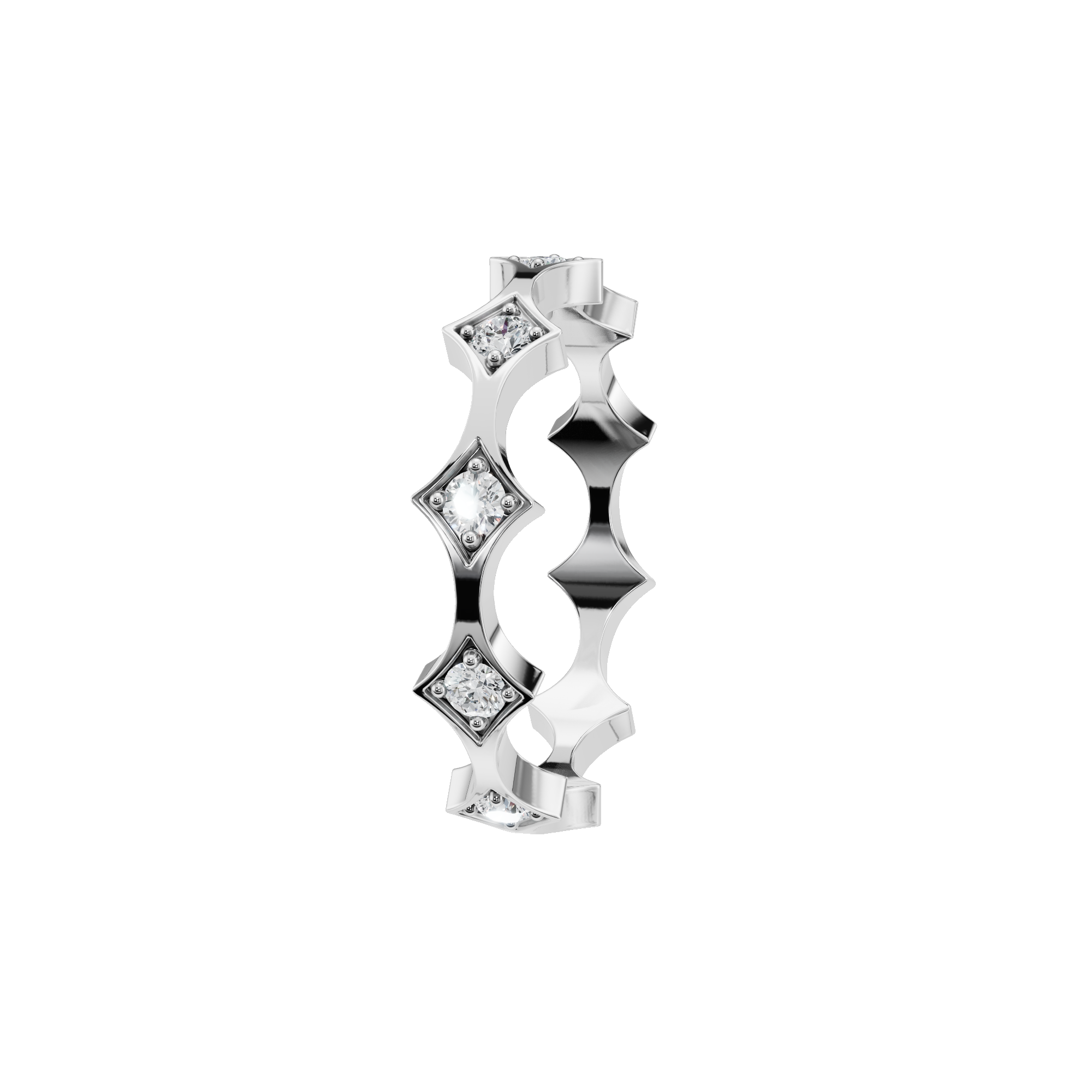 ROUND FANCY WEDDING BAND