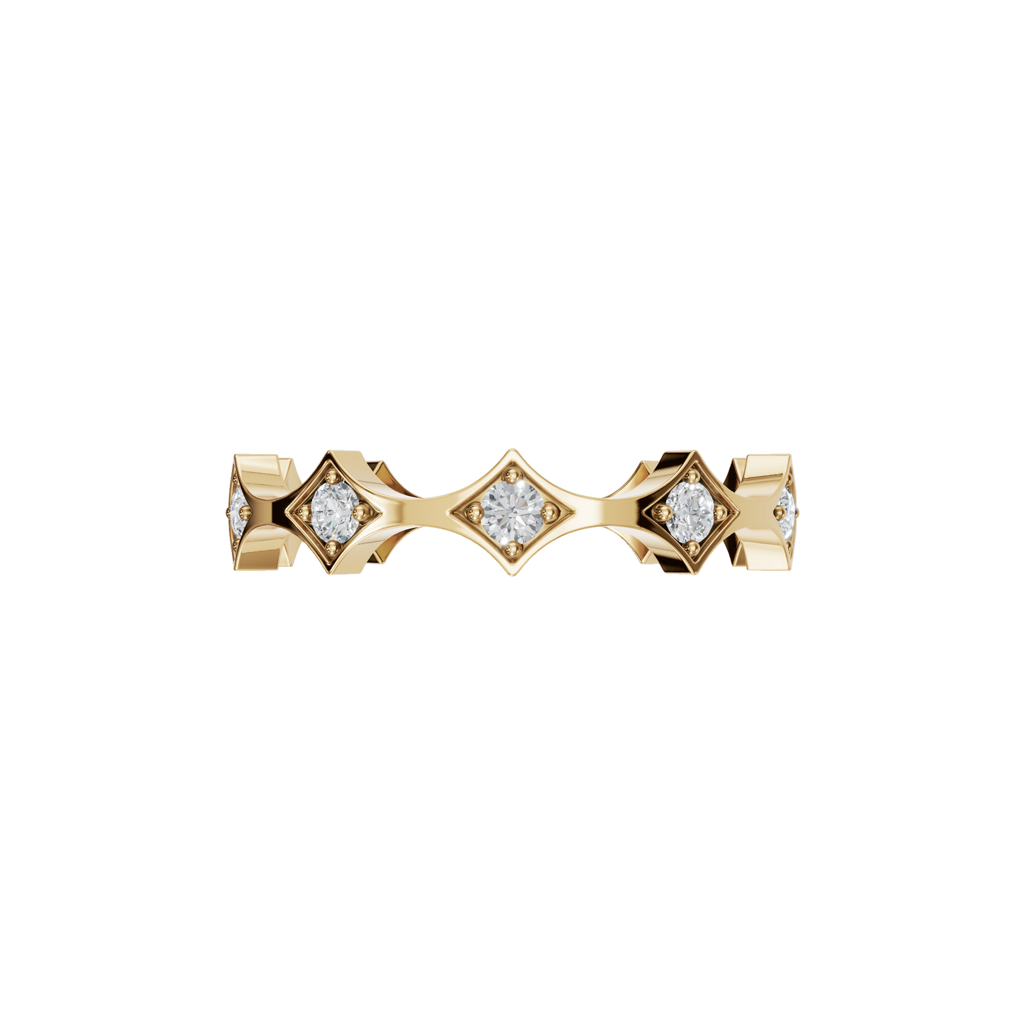 ROUND FANCY WEDDING BAND - M&D Signature Jewels