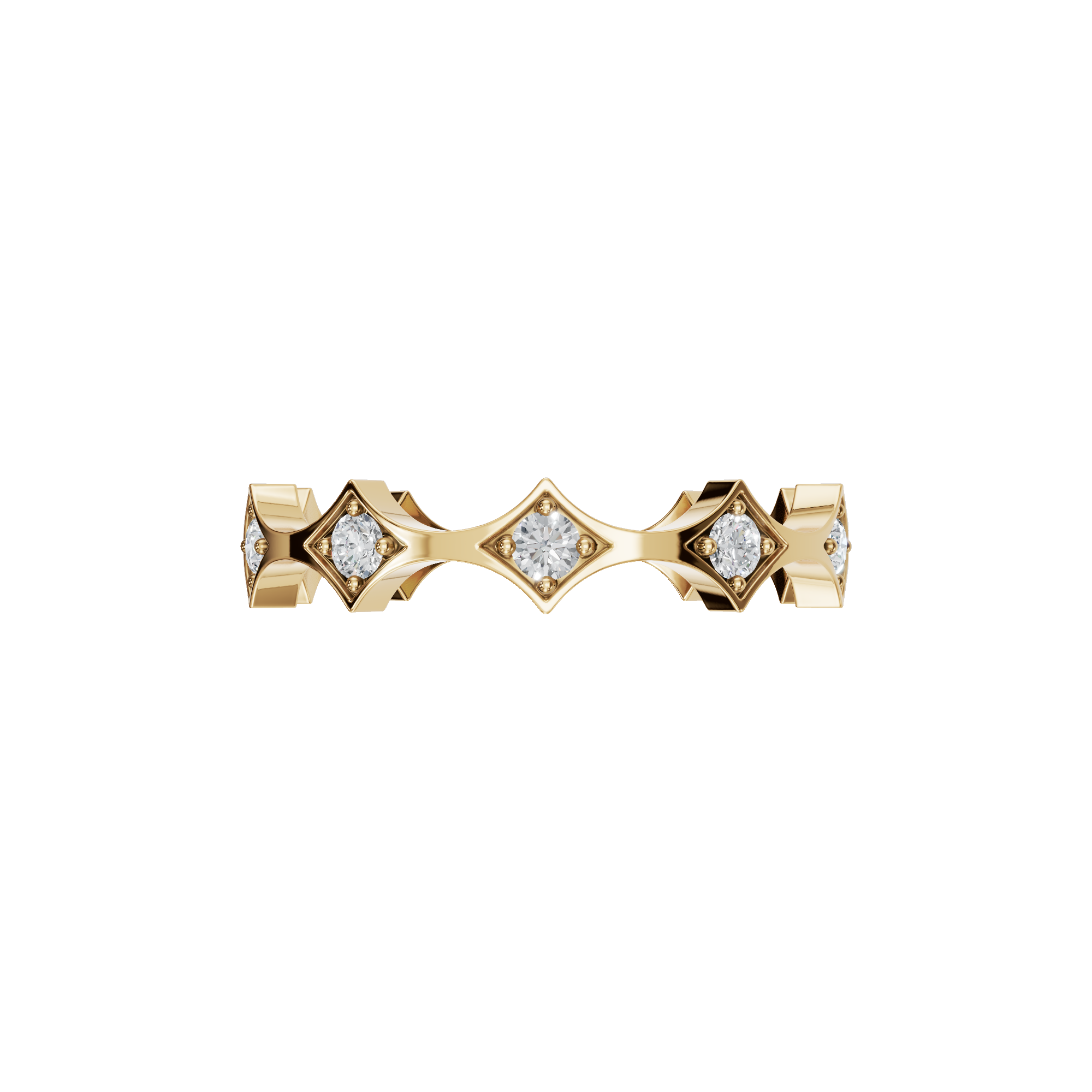 ROUND FANCY WEDDING BAND