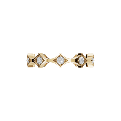 ROUND FANCY WEDDING BAND - M&D Signature Jewels