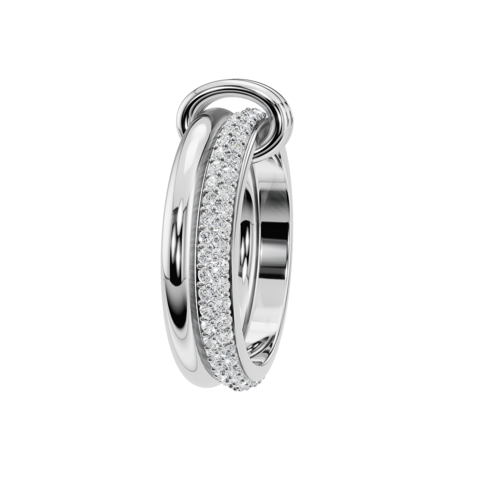 ROUND FANCY ETERNITY WEDDING BAND