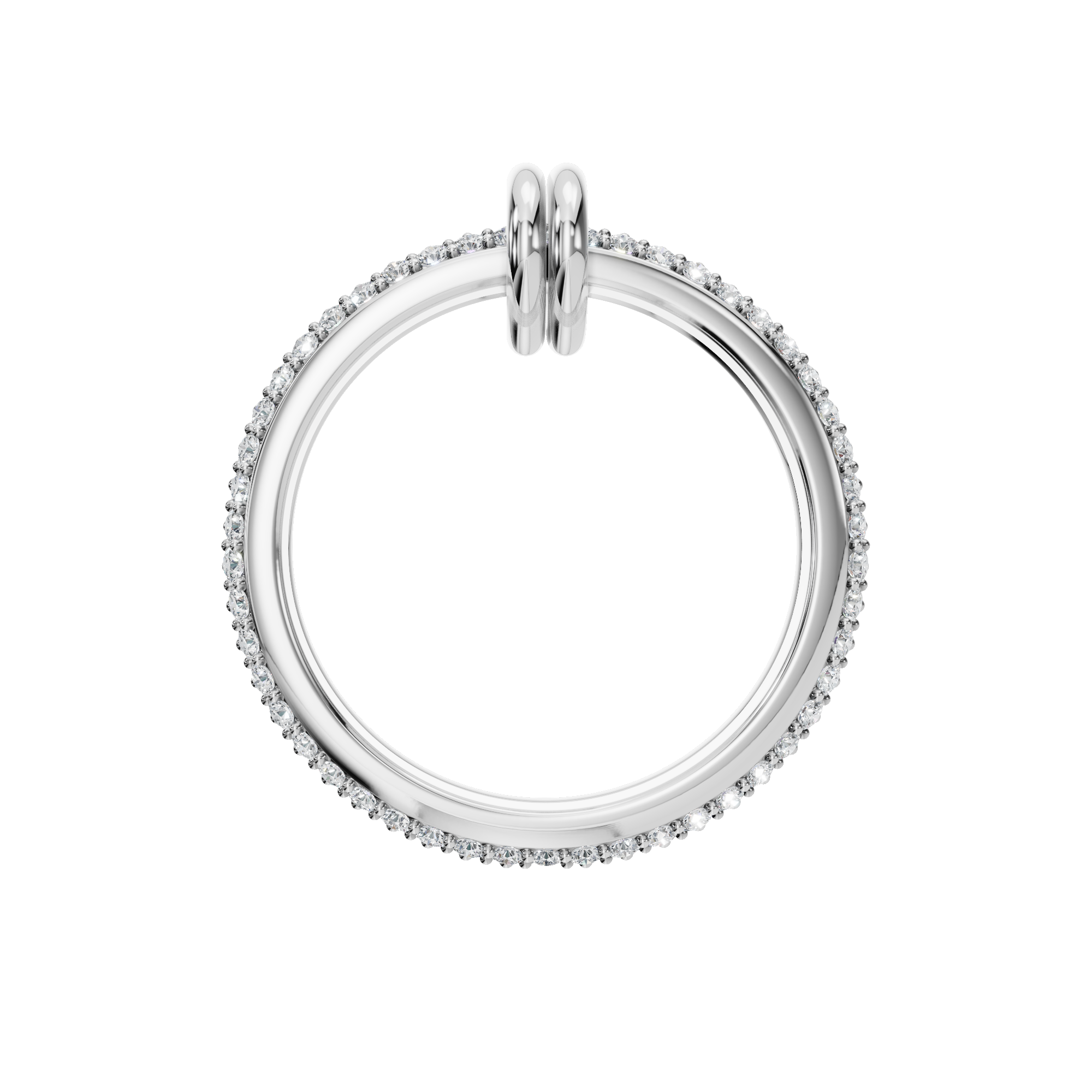 ROUND FANCY ETERNITY WEDDING BAND
