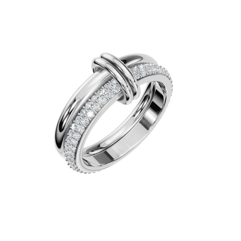 ROUND FANCY ETERNITY WEDDING BAND