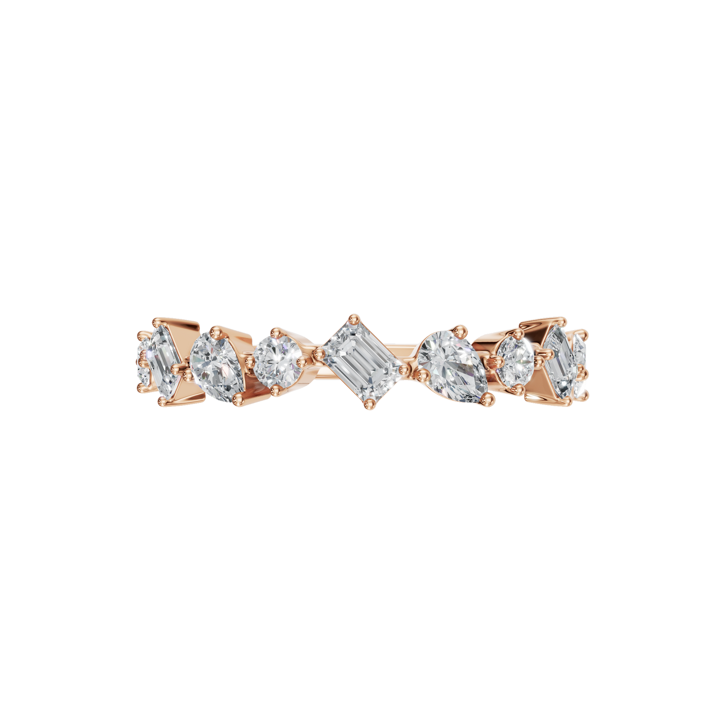 MULTI-SHAPE WEDDING BAND - M&D Signature Jewels