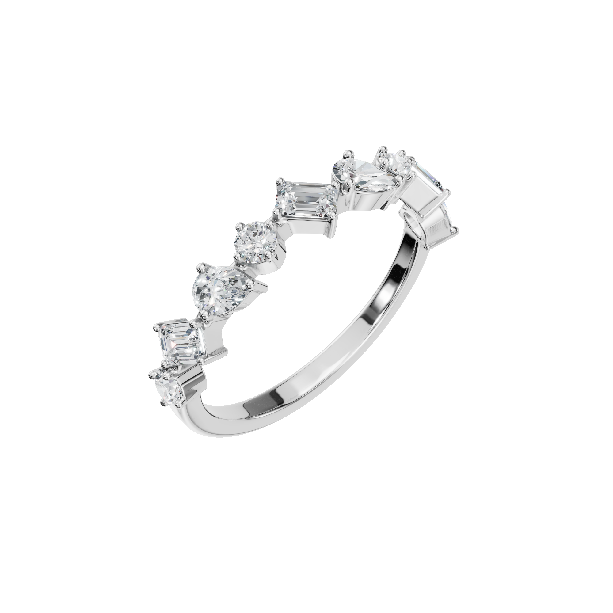MULTI-SHAPE WEDDING BAND