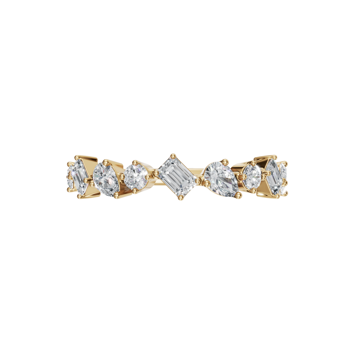 MULTI-SHAPE WEDDING BAND - M&D Signature Jewels