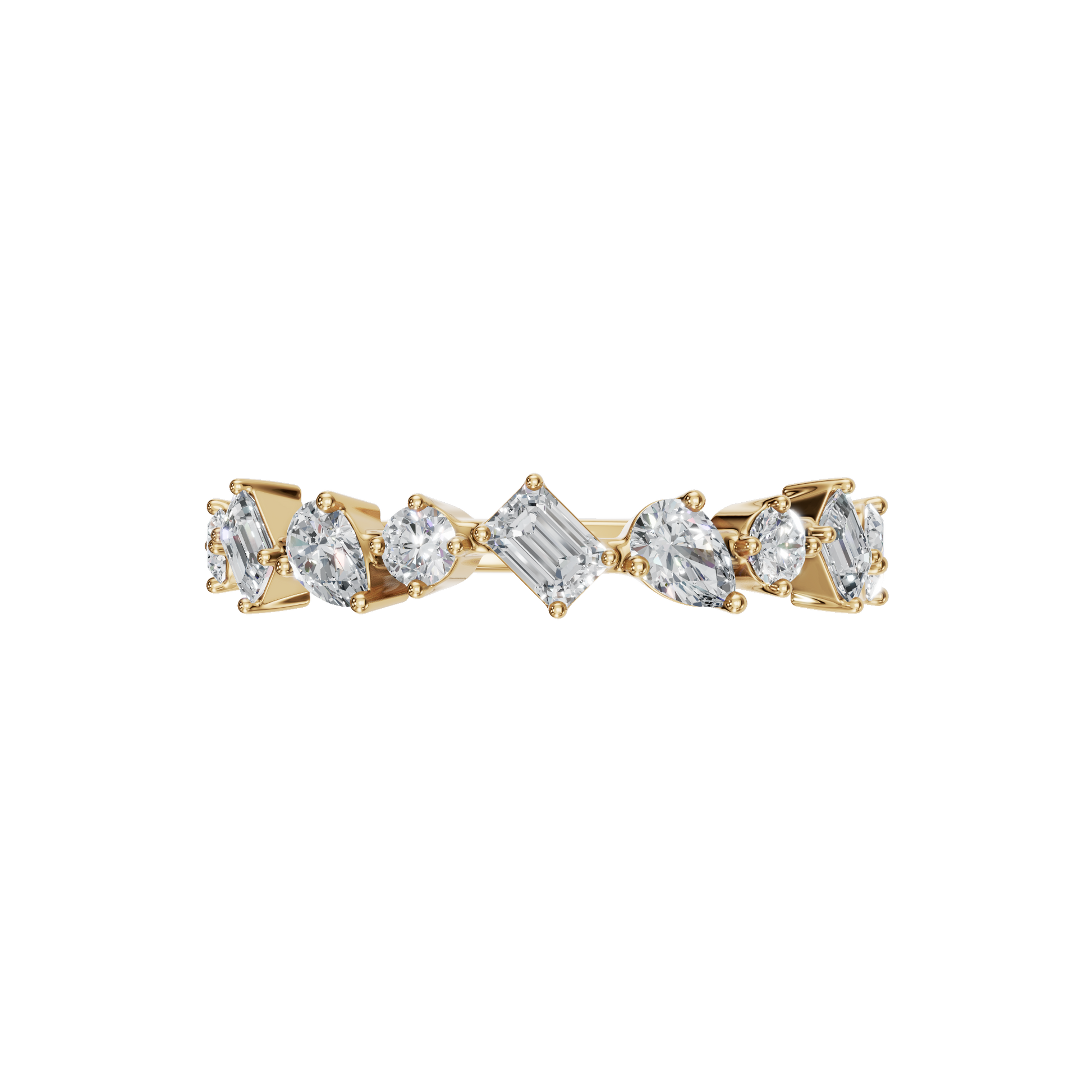MULTI-SHAPE WEDDING BAND - M&D Signature Jewels