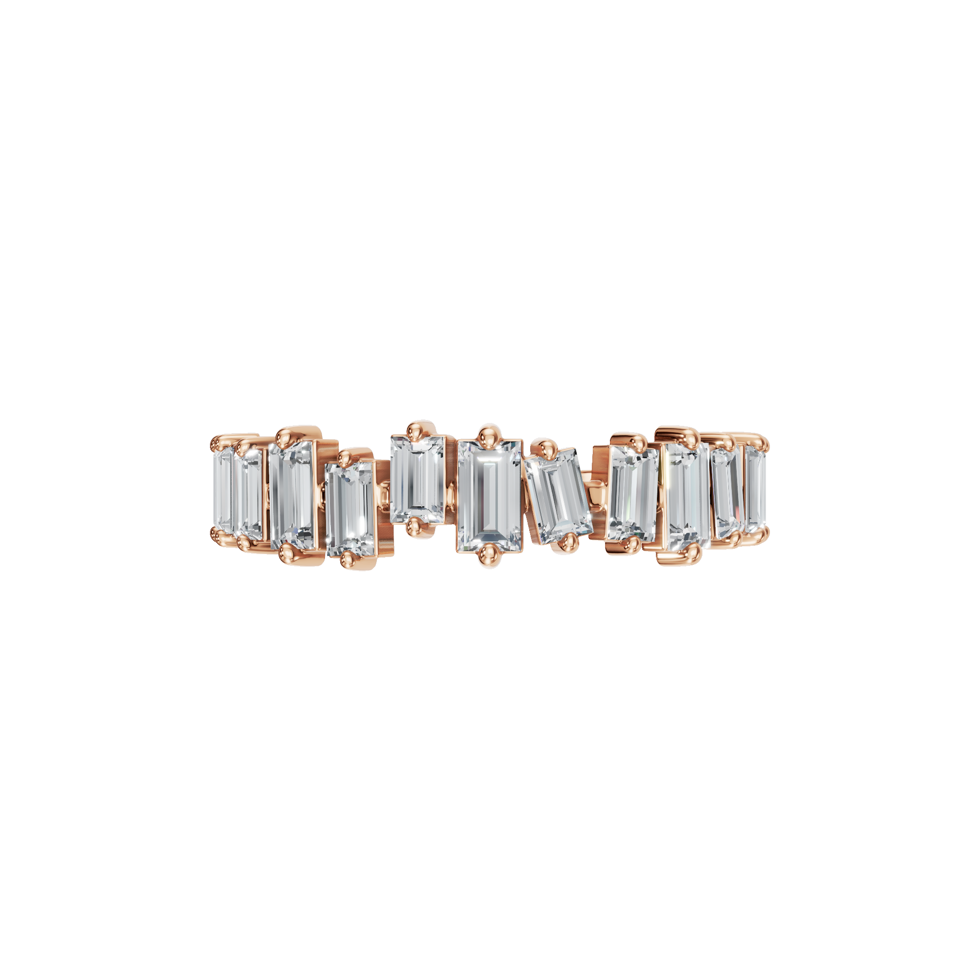 BAGUETTE WEDDING BAND