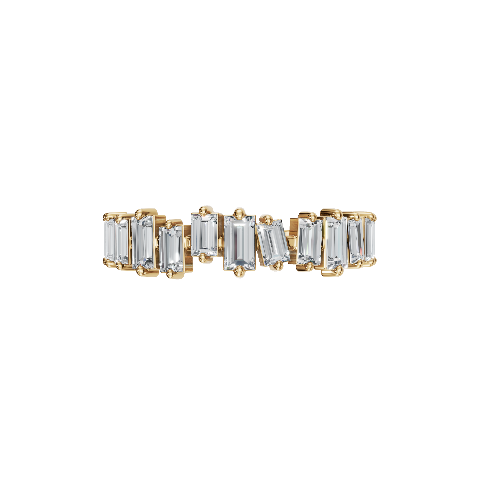 BAGUETTE WEDDING BAND