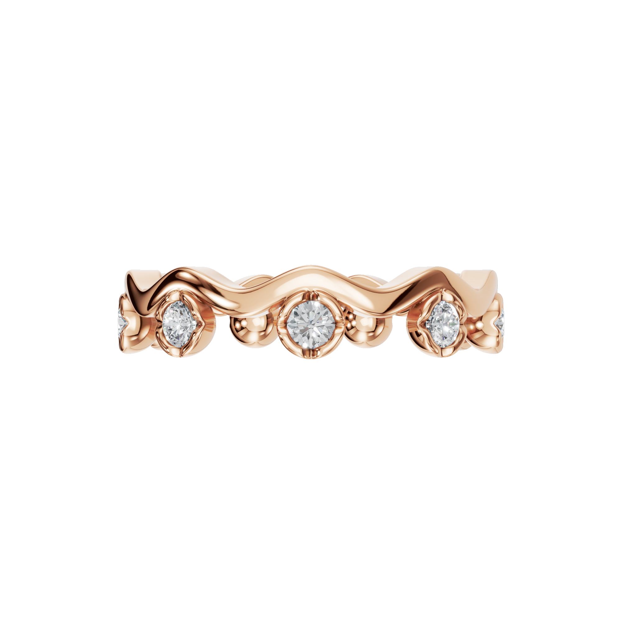 ROUND BEZEL ETERNITY WEDDING BAND