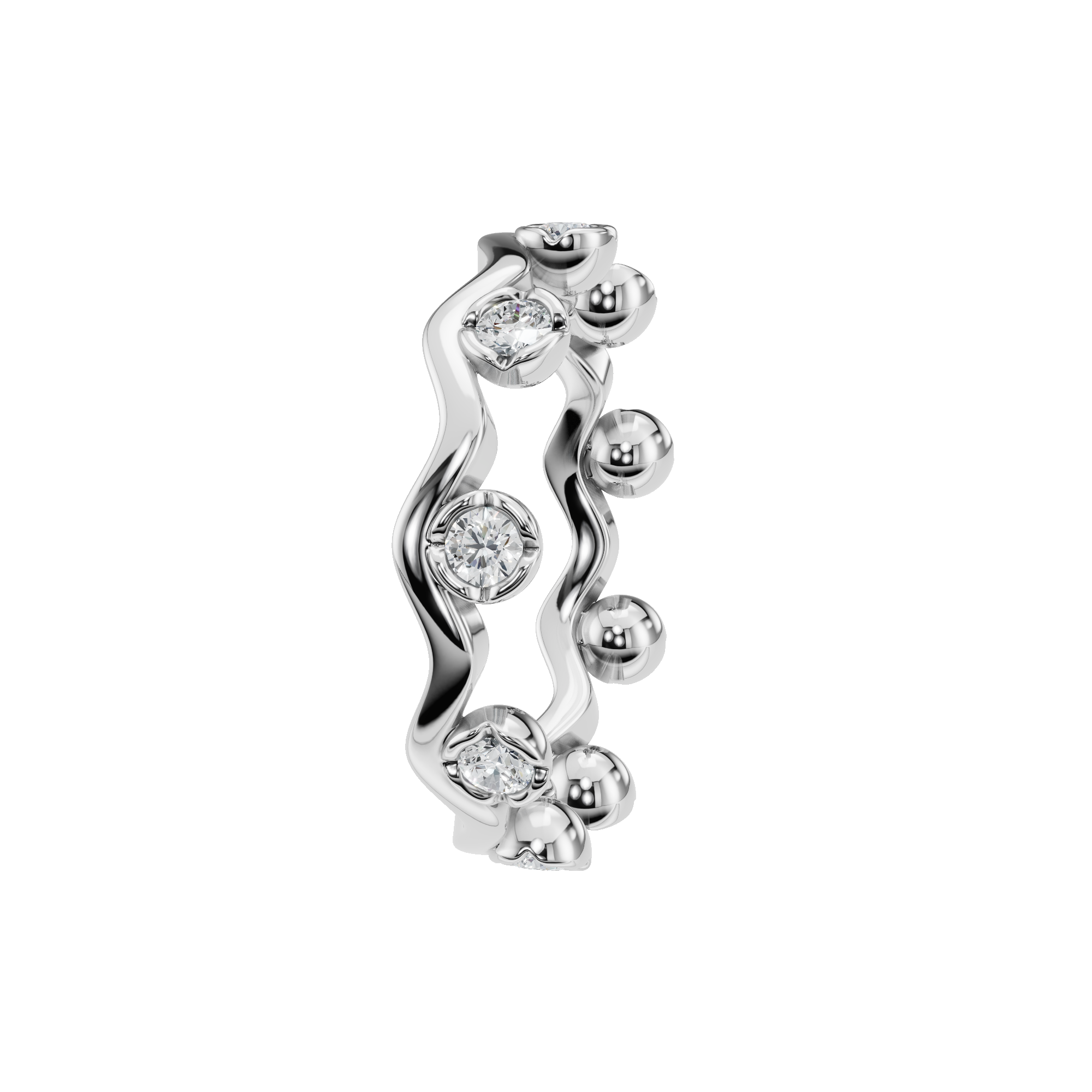 ROUND BEZEL ETERNITY WEDDING BAND