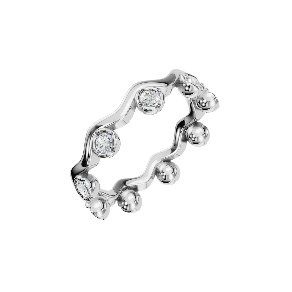 ROUND BEZEL ETERNITY WEDDING BAND