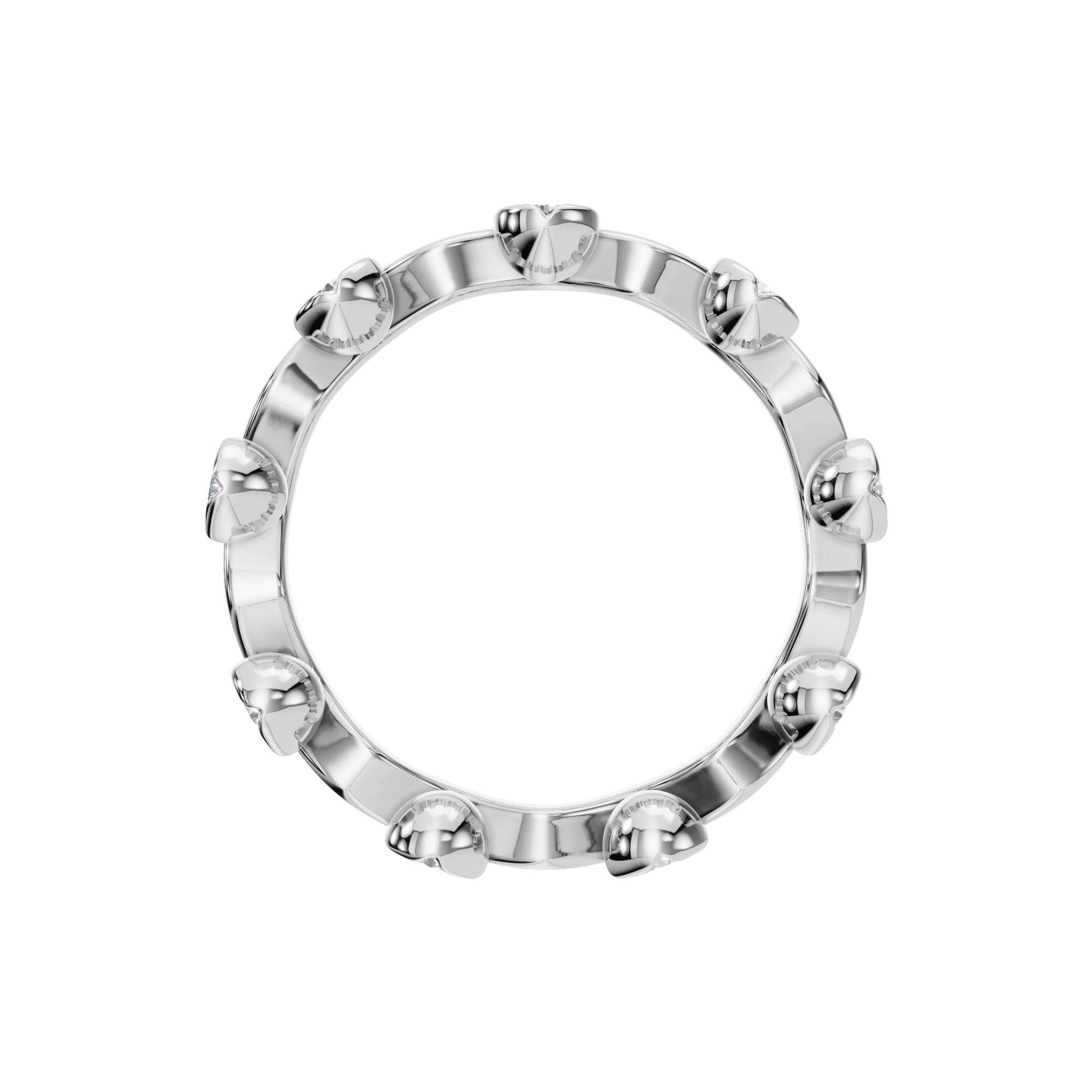 ROUND BEZEL ETERNITY WEDDING BAND