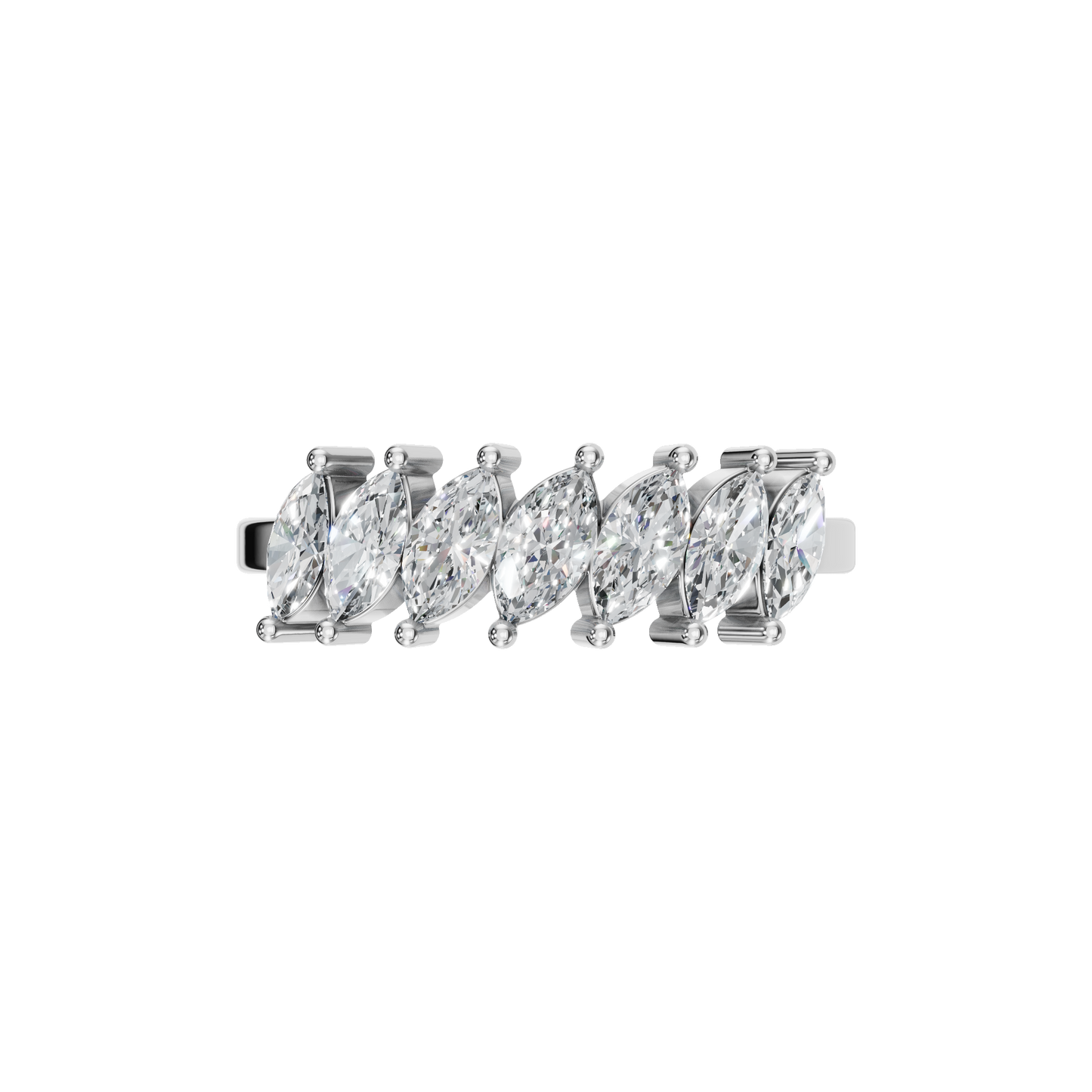 MARQUISE HALF ETERNITY WEDDING BAND - M&D Signature Jewels