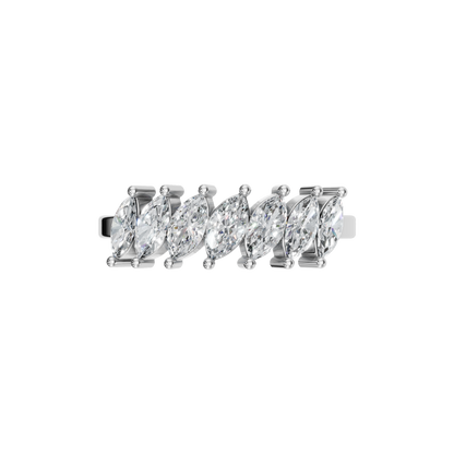 MARQUISE HALF ETERNITY WEDDING BAND - M&D Signature Jewels