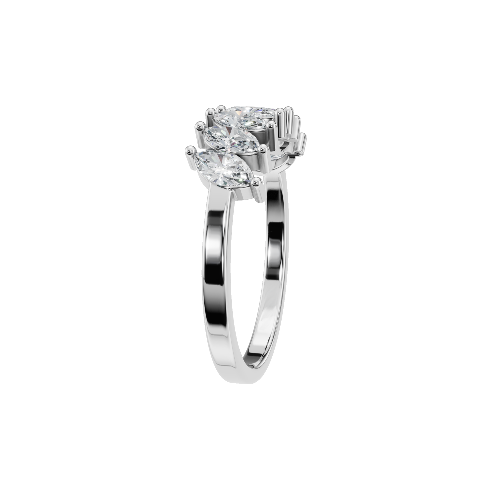 MARQUISE HALF ETERNITY WEDDING BAND