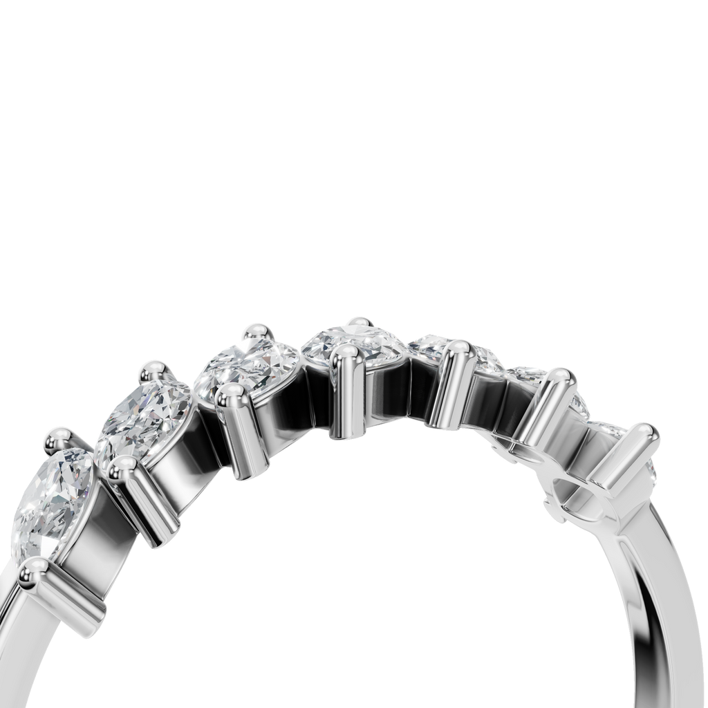 MARQUISE HALF ETERNITY WEDDING BAND