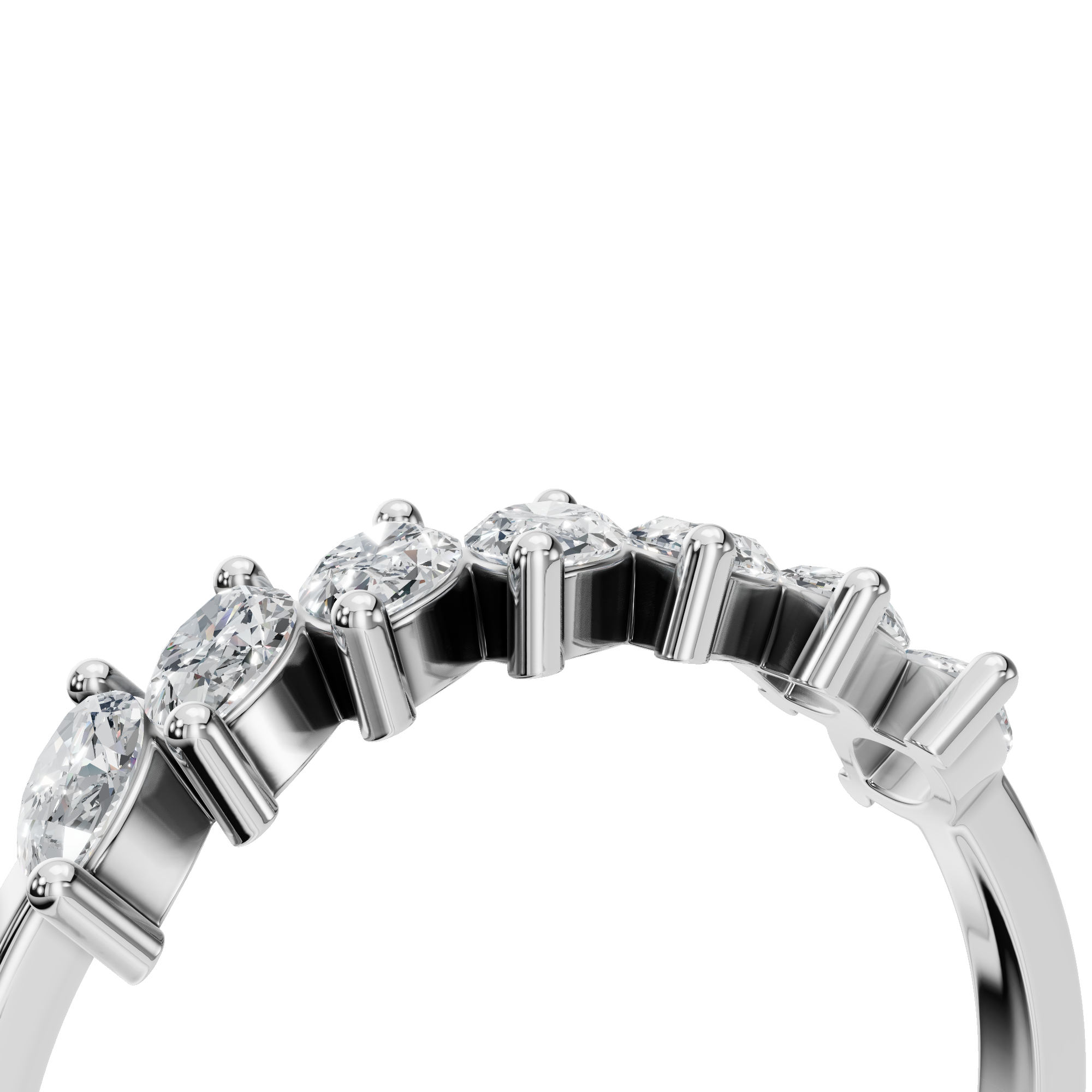 MARQUISE HALF ETERNITY WEDDING BAND