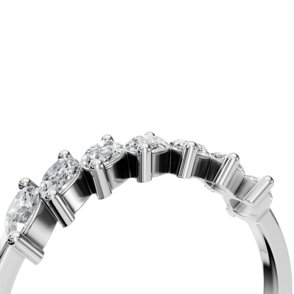 MARQUISE HALF ETERNITY WEDDING BAND - M&D Signature Jewels