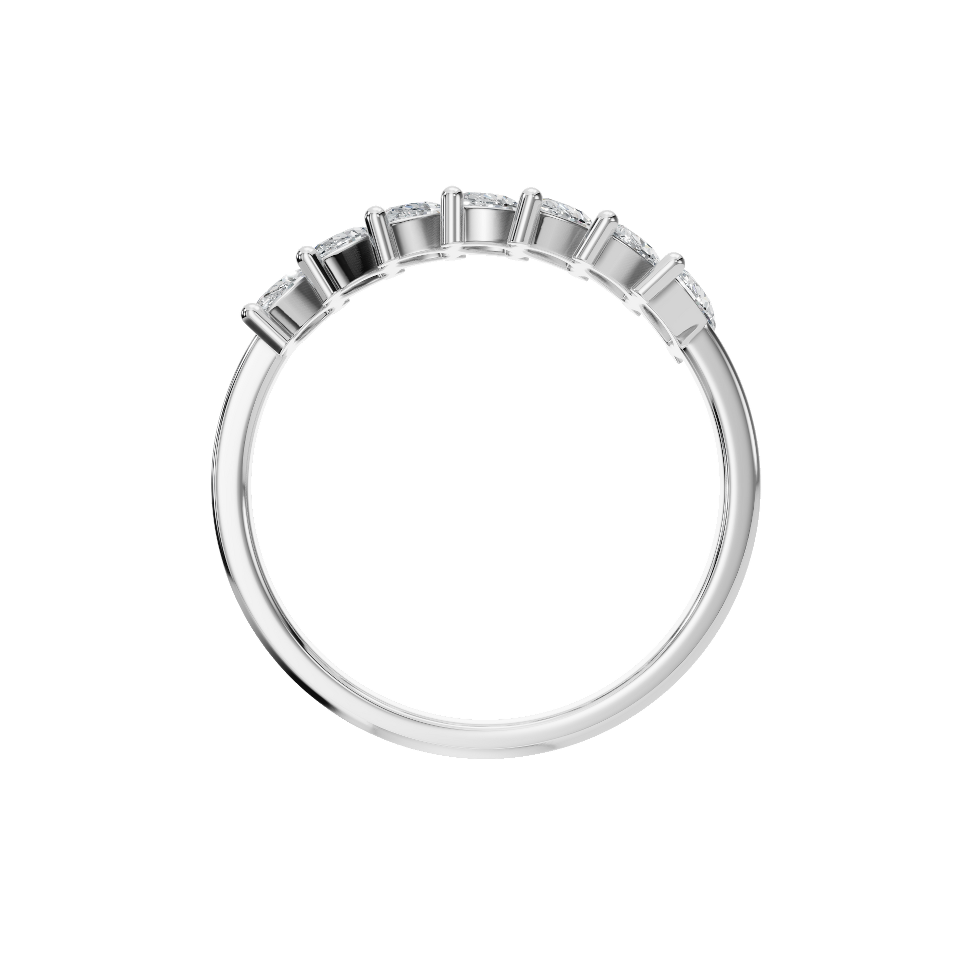 MARQUISE HALF ETERNITY WEDDING BAND - M&D Signature Jewels