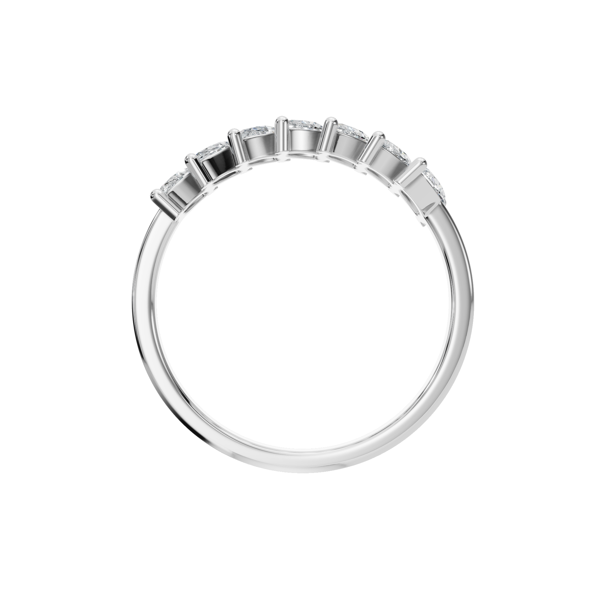MARQUISE HALF ETERNITY WEDDING BAND