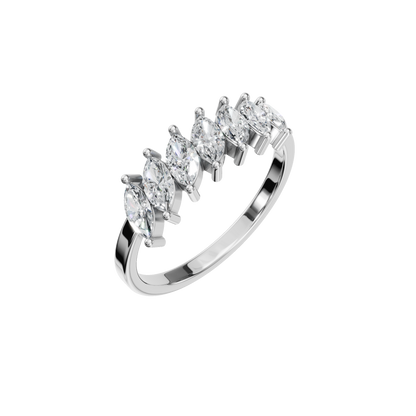 MARQUISE HALF ETERNITY WEDDING BAND - M&D Signature Jewels
