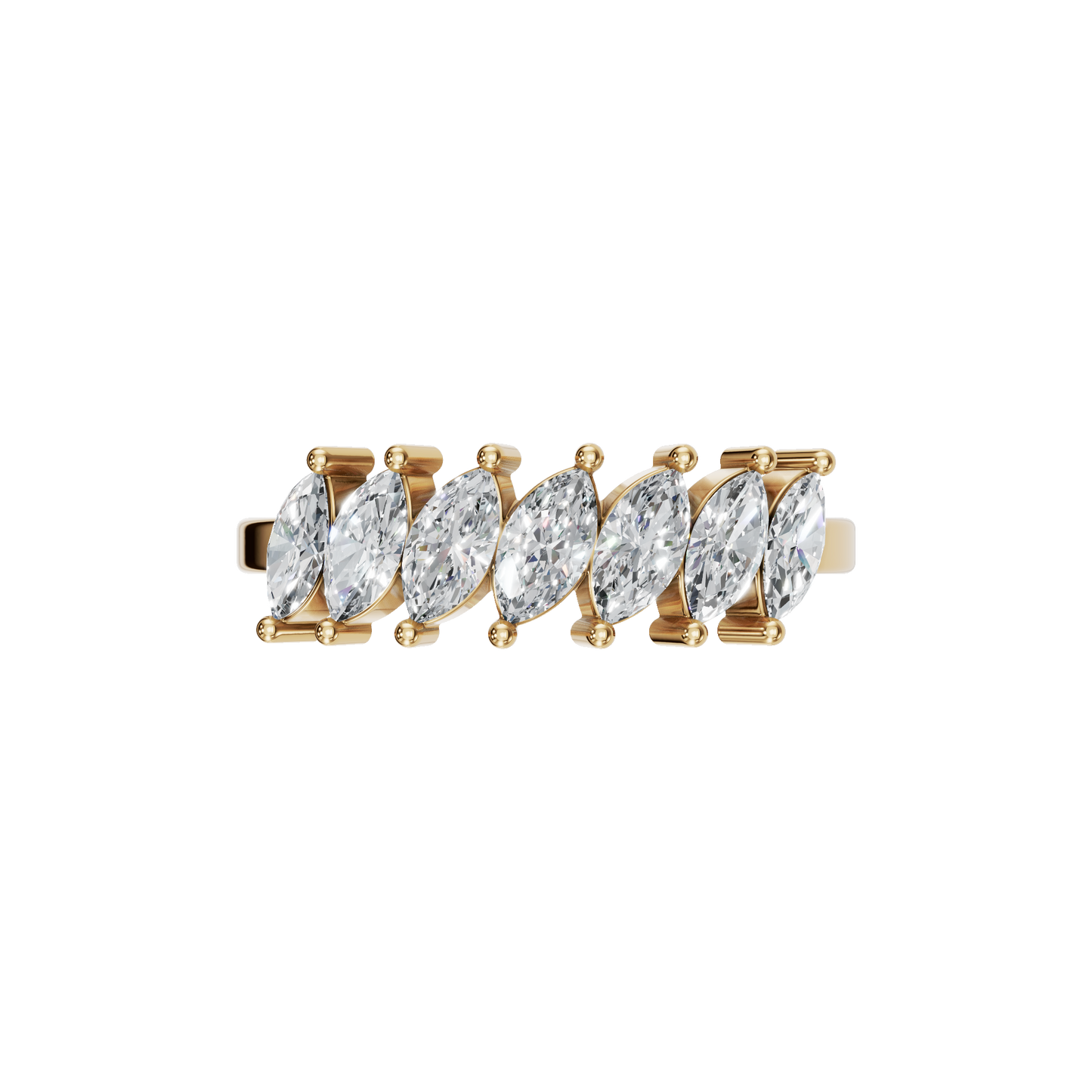MARQUISE HALF ETERNITY WEDDING BAND - M&D Signature Jewels