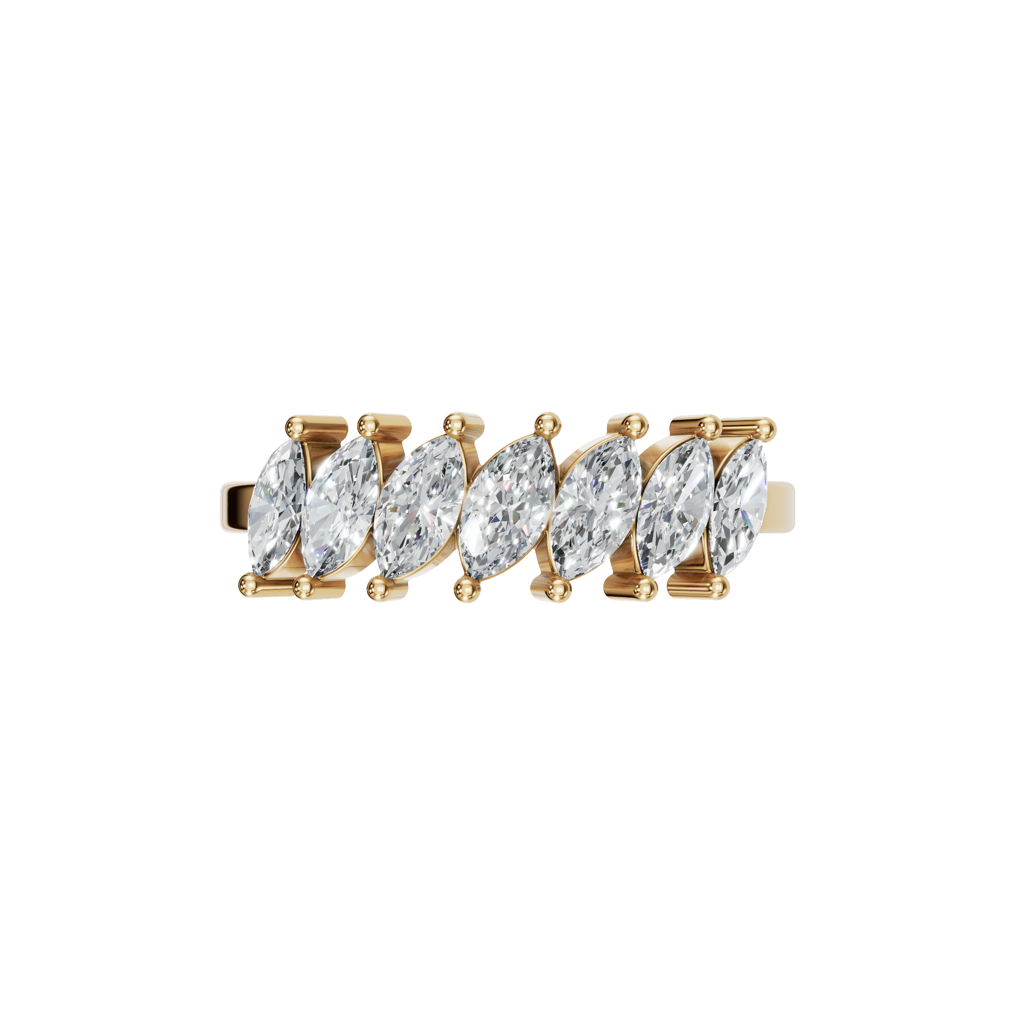 MARQUISE HALF ETERNITY WEDDING BAND