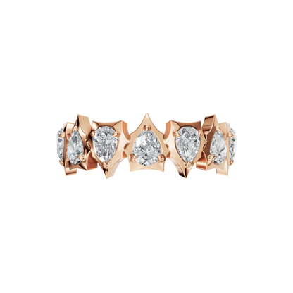 PEAR HALF ETERNITY WEDDING RING - M&D Signature Jewels
