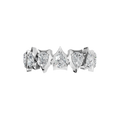 PEAR HALF ETERNITY WEDDING RING