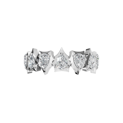 PEAR HALF ETERNITY WEDDING RING - M&D Signature Jewels