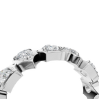 PEAR HALF ETERNITY WEDDING RING