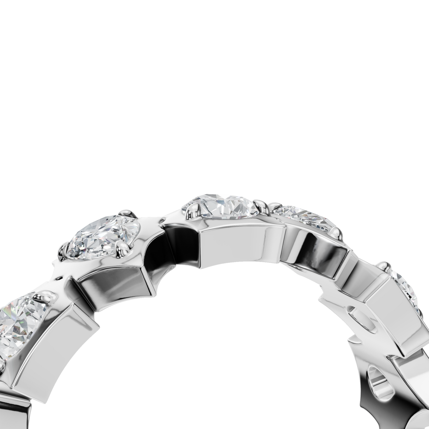 PEAR HALF ETERNITY WEDDING RING - M&D Signature Jewels
