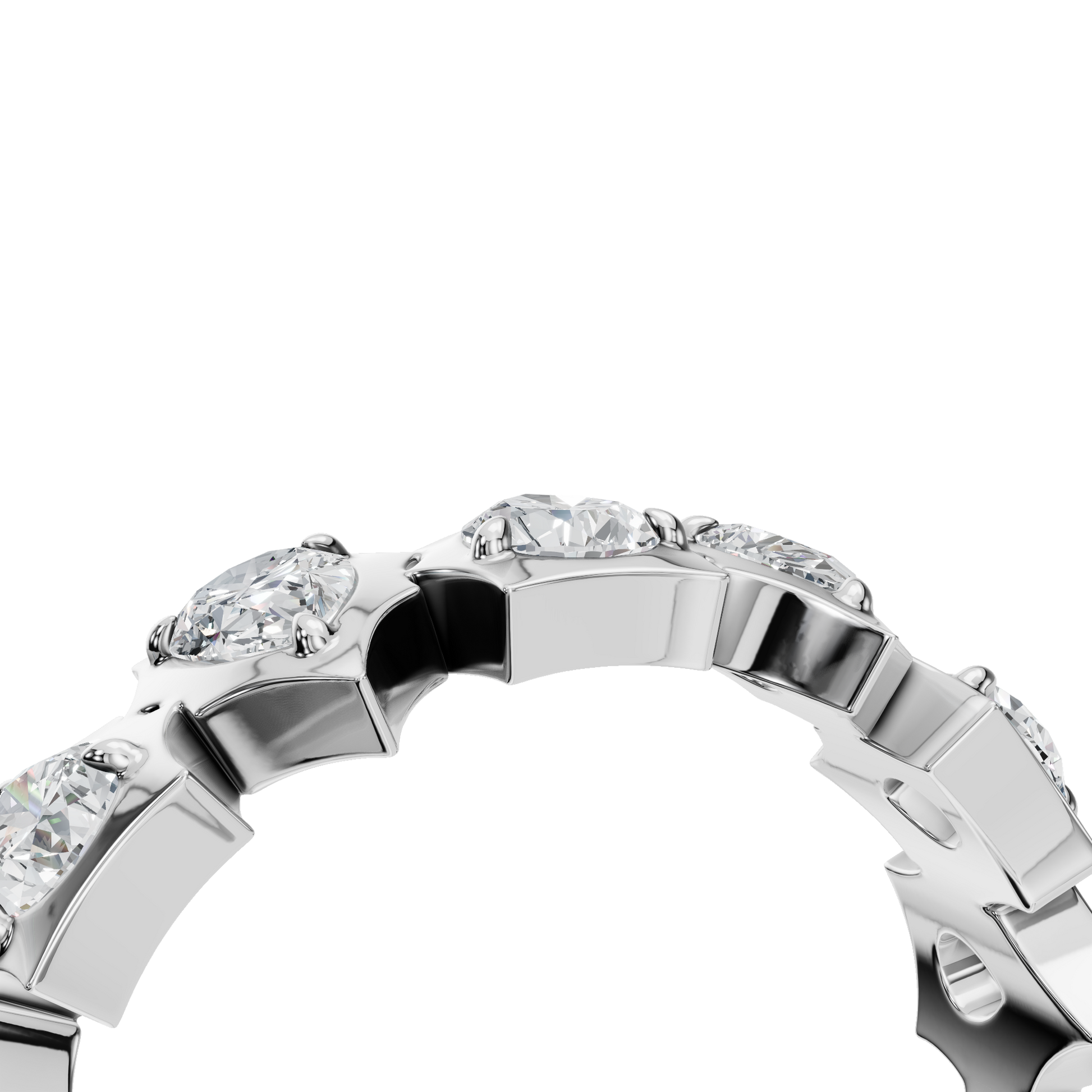 PEAR HALF ETERNITY WEDDING RING - M&D Signature Jewels