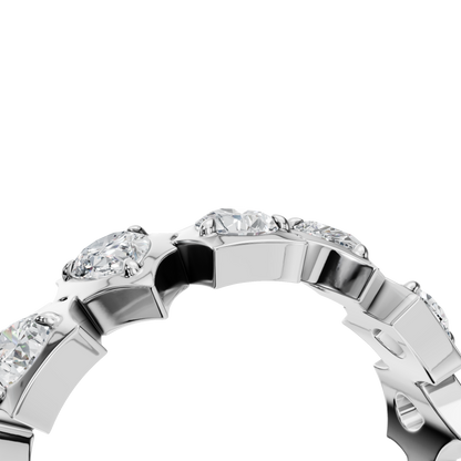 PEAR HALF ETERNITY WEDDING RING - M&D Signature Jewels